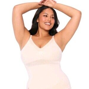 Rare Ruby Ribbon Hybrid Shapewear Undershirt  Chest Support Size 48 Style 3061